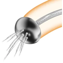UrethralPlay Plug percé Jet Shower 20.5 cm - Diamètre 7mm